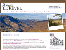 Tablet Screenshot of gite-le-revel.fr